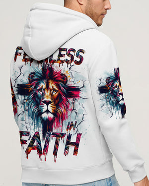 Fearless In Faith Lion Men's All Over Print Shirt - Tlno1410251