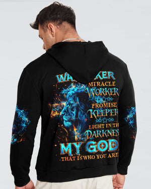 Way Maker Miracle Worker Cross Lion Men's All Over Print Shirt - Tlno1504244