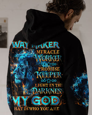 Way Maker Miracle Worker Cross Lion Men's All Over Print Shirt - Tlno1504244