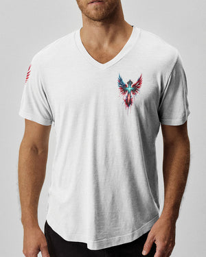No Matter The Storm Cross Wings Men's All Over Print Shirt - Tlno1601243