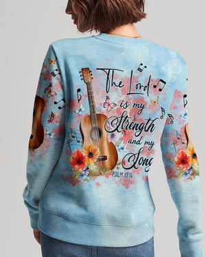The Lord Is My Strength Guitar Women's All Over Print Shirt - Tlno1609234