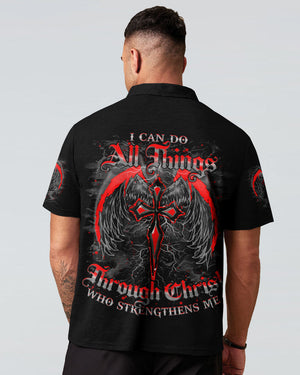 I Can Do All Things Cross Wings Men's All Over Print Shirt - Tlno1803253