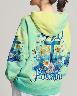 With God All Things Are Possible Women's All Over Print Shirt - Tlno2005243
