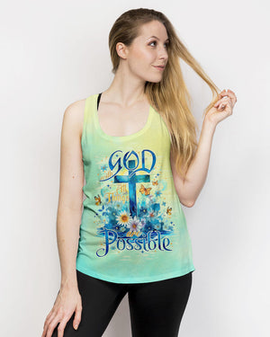 With God All Things Are Possible Women's All Over Print Shirt - Tlno2005243