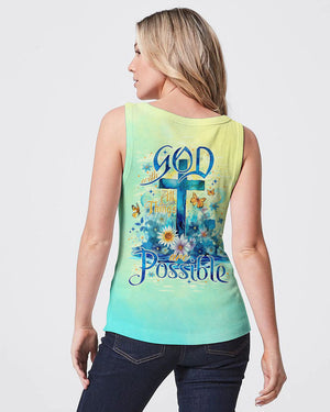 With God All Things Are Possible Women's All Over Print Shirt - Tlno2005243