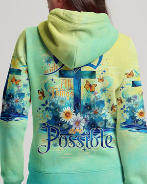 With God All Things Are Possible Women's All Over Print Shirt - Tlno2005243
