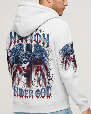One Nation Under God Wings Men's All Over Print Shirt - Tlno2304252