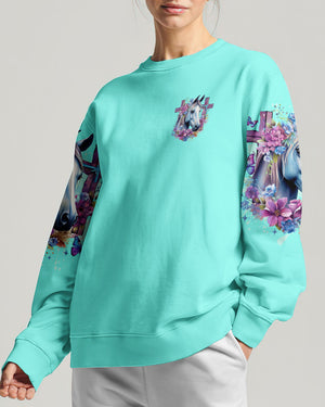Runs On Jesus And Horses Women's All Over Print Shirt - Tlno2612234