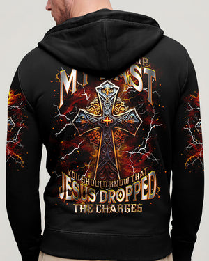 Jesus Dropped The Charges Men's All Over Print Shirt - Tlnt0406252