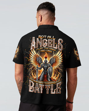 Not All Angels Play The Harp And Sing Warrior Men's All Over Print Shirt - Tlnt0502253