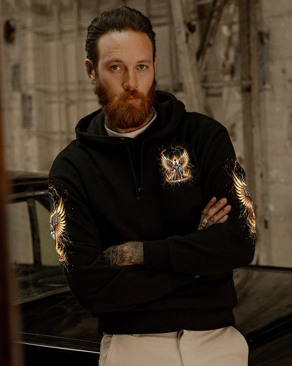 Not All Angels Play The Harp And Sing Warrior Men's All Over Print Shirt - Tlnt0502253