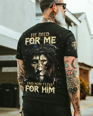 He Died For Me Lion Men's All Over Print Shirt - Tlnt0603252