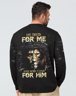 He Died For Me Lion Men's All Over Print Shirt - Tlnt0603252