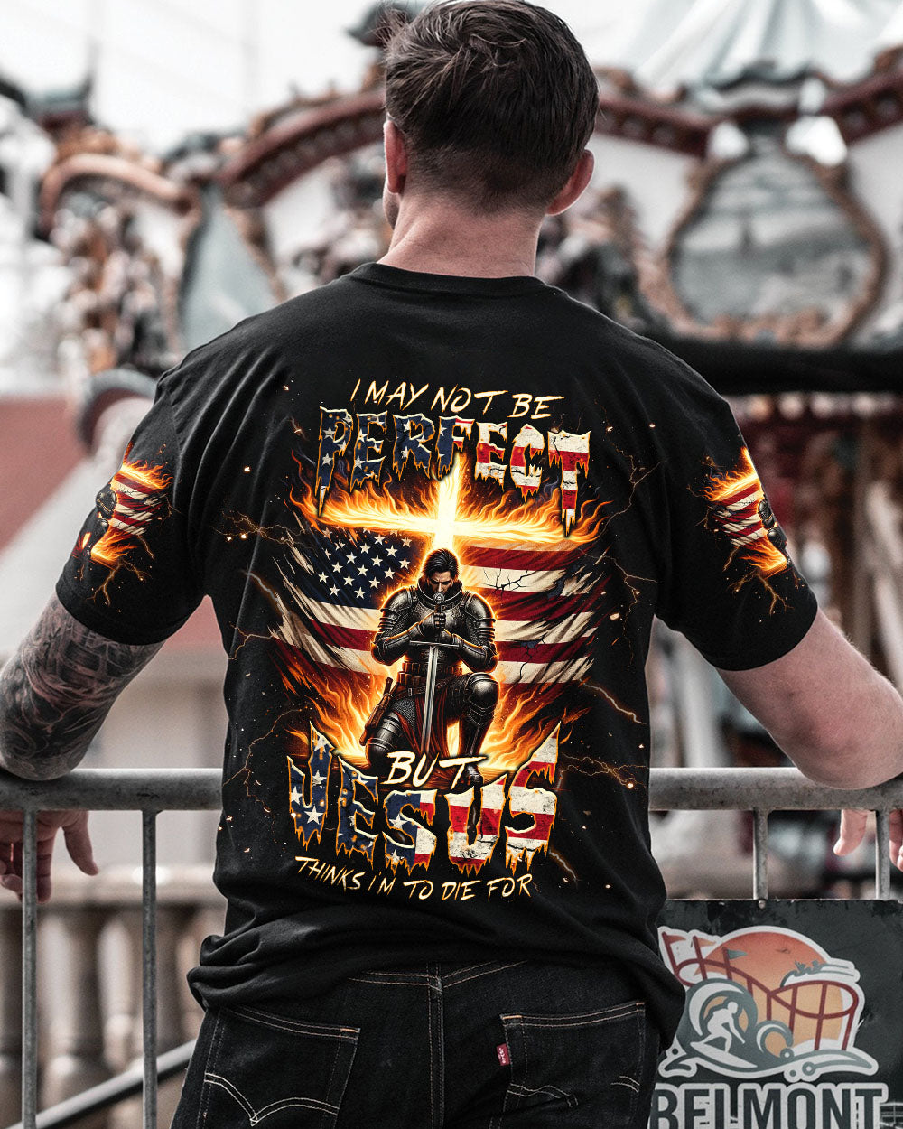 I May Not Be Perfect Warrior Men's All Over Print Shirt - Tlnt0706242