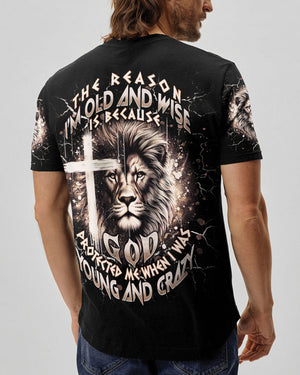 The Reason I’m Old And Wise Lion Men's All Over Print Shirt - Tlnt0711251