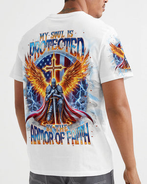 My Soul Is Protected By The Armor Of Faith Warrior Men's All Over Print Shirt - Tlnt1012241