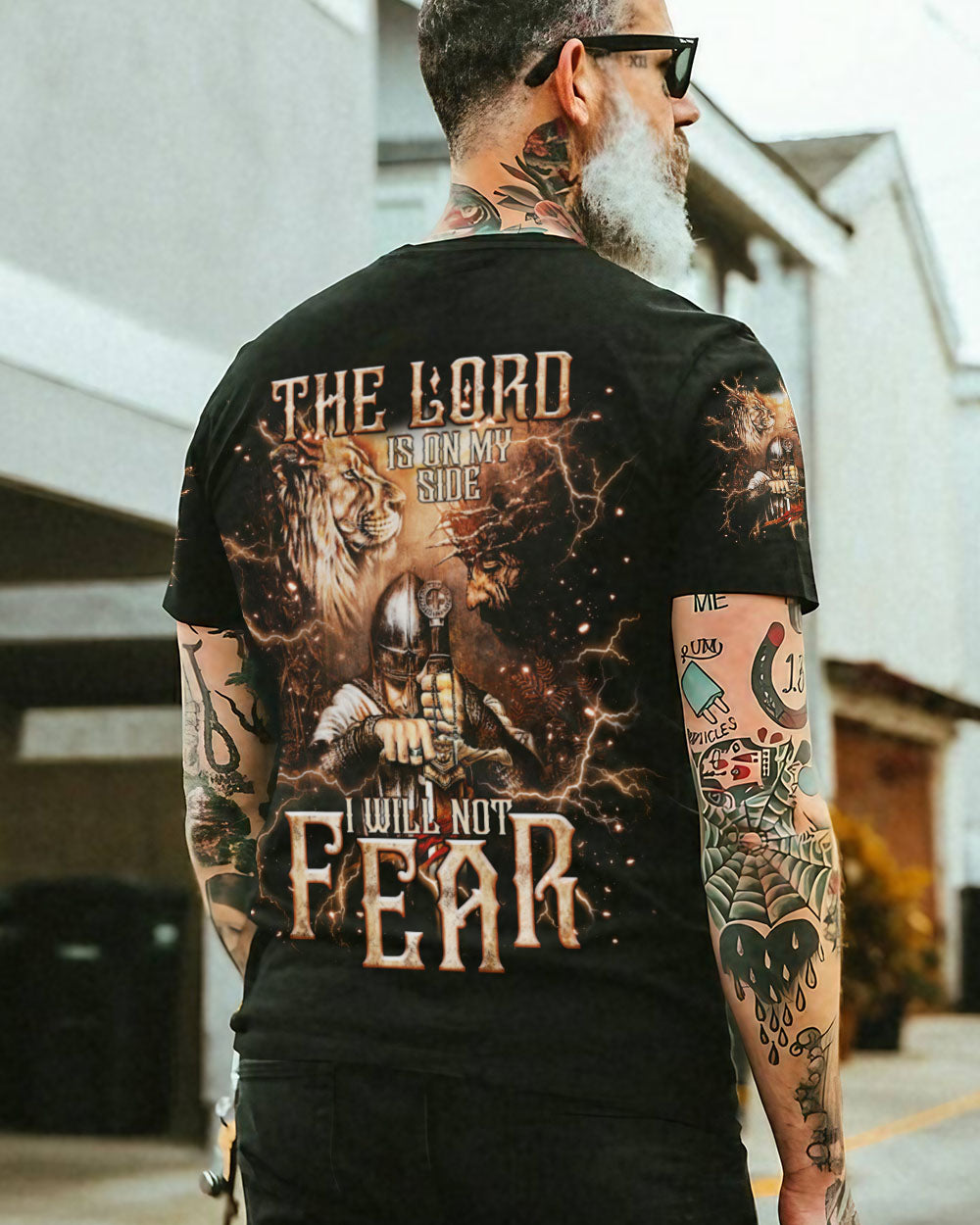 The Lord Is On My Side I Will Not Fear Men's All Over Print Shirt - Tlnt1505241