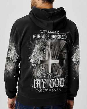 Way Maker Miracle Worker Cross Lion Men's All Over Print Shirt - Tlnt2005242