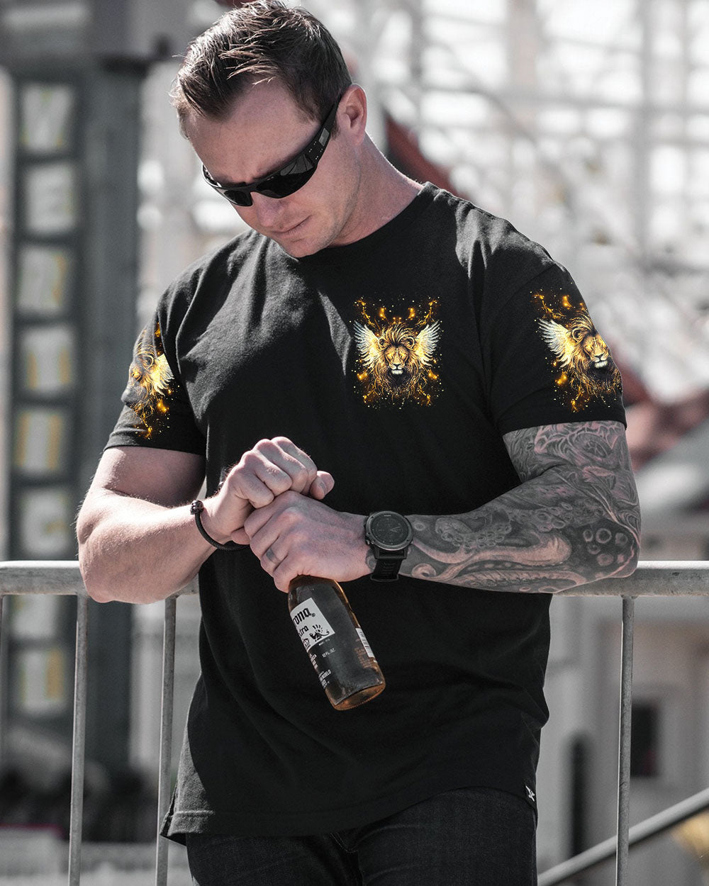 I Can Do All Things Lion Wings Men's All Over Print Shirt - Tlnt2603252