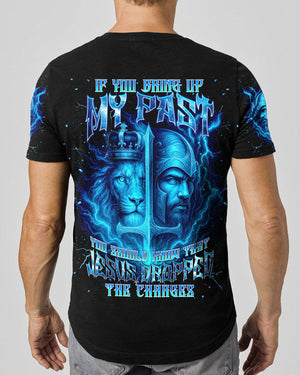 Jesus Dropped The Charges Lion Warrior Men's All Over Print Shirt - Tlnt2606252