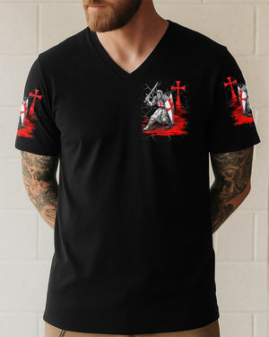 I Serve The Only King Warrior Men's All Over Print Shirt - Tlnt2612251
