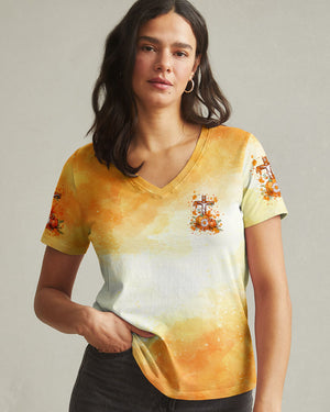 Fall For Jesus He Never Leaves Women's All Over Print Shirt - Tlnt2907242