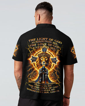 The Light Of God Surround Me Lion Warrior Men's All Over Print Shirt - Tlnz0212243