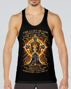 The Light Of God Surround Me Lion Warrior Men's All Over Print Shirt - Tlnz0212243