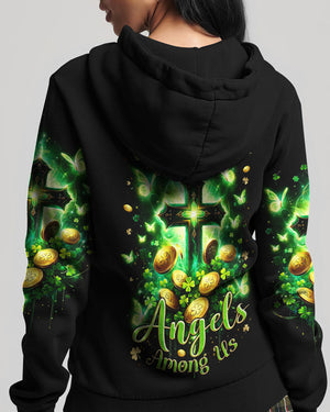 I Believe There Are Angels Among Us Patrick's Day Women's All Over Print Shirt - Tlnz0301244