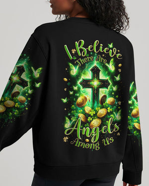 I Believe There Are Angels Among Us Patrick's Day Women's All Over Print Shirt - Tlnz0301244