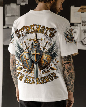 Strength In His Armor Men's All Over Print Shirt - Tlnz0408253