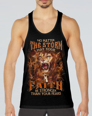 No Matter The Storm Lion Men's All Over Print Shirt - Tlnz0603252