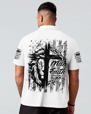 Man Of Faith Lion Men's All Over Print Shirt - Tlnz0611243