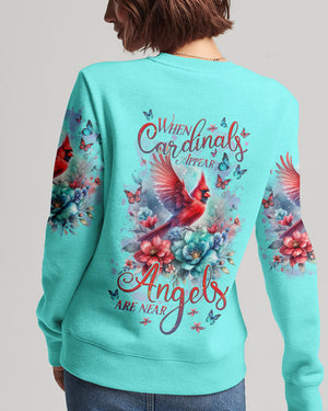 When Cardinals Appear Angels Are Near Women's All Over Print Shirt - Tlnz0712232