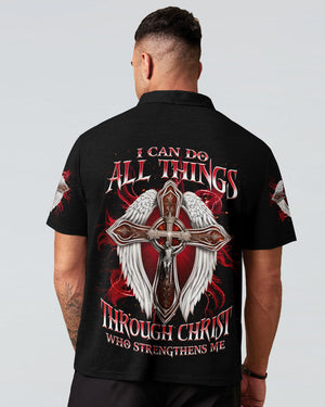 I Can Do All Things Cross Wings Men's All Over Print Shirt - Tlnz1504253
