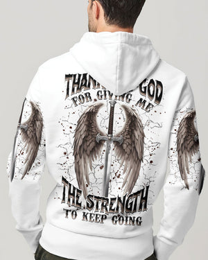 Thank You God Wings Men's All Over Print Shirt - Tlnz1704254