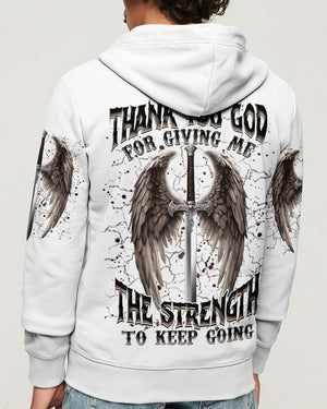 Thank You God Wings Men's All Over Print Shirt - Tlnz1704254