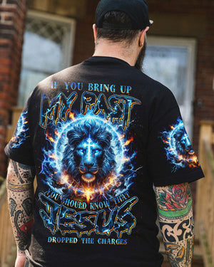 Jesus Dropped The Charges Lion Men's All Over Print Shirt - Tlnz1806244