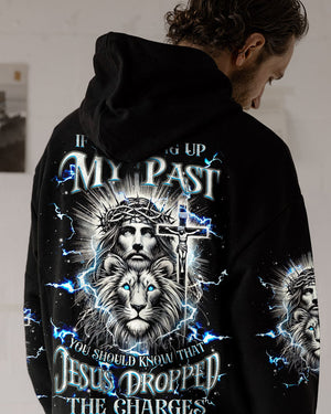 Jesus Dropped The Charges Lion Men's All Over Print Shirt - Tlnz1911242