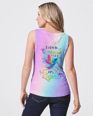 Even In The Darkness Hummingbird Women's All Over Print Shirt - Tlnz2309234