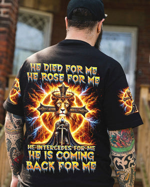 He Is Coming Back For Me Lion Warrior Men's All Over Print Shirt - Tlnz2412243