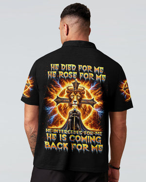 He Is Coming Back For Me Lion Warrior Men's All Over Print Shirt - Tlnz2412243