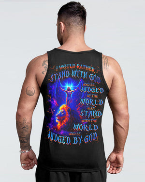 I Would Rather Stand With God Lion Men's All Over Print Shirt - Tlnz2708254