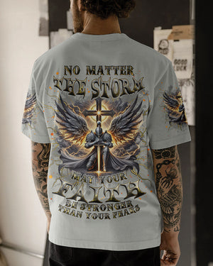 No Matter The Storm Warrior Men's All Over Print Shirt - Tlnz2711243