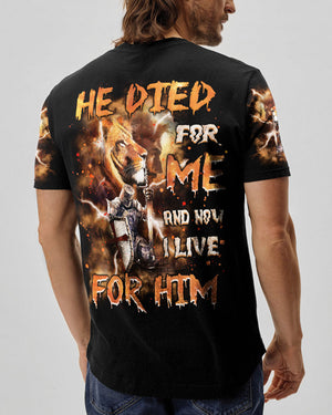 He Died For Me Lion Warrior Men's All Over Print Shirt - Tlnz2802251