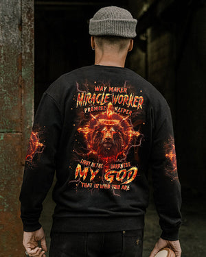 Way Maker Miracle Worker Cross Lion Men's All Over Print Shirt - Tlpq1904244