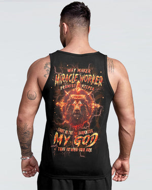 Way Maker Miracle Worker Cross Lion Men's All Over Print Shirt - Tlpq1904244