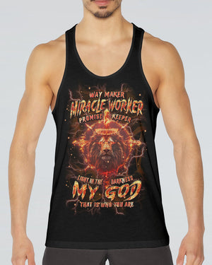 Way Maker Miracle Worker Cross Lion Men's All Over Print Shirt - Tlpq1904244