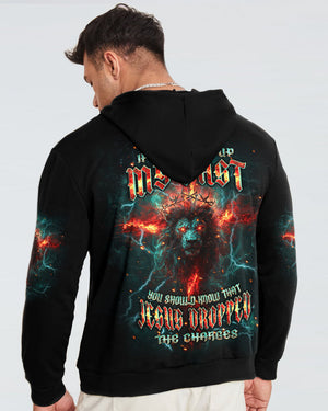 Jesus Dropped The Charges Lion Men's All Over Print Shirt - Tlpq3008242