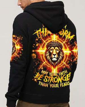 No Matter The Storm Lion Men's All Over Print Shirt - Tltr0512244
